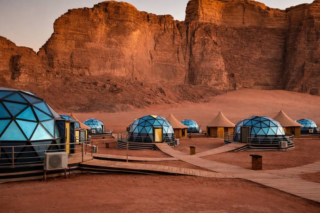 Wadi Rum Jordan An Exotic Red Desert with a Starry Sky