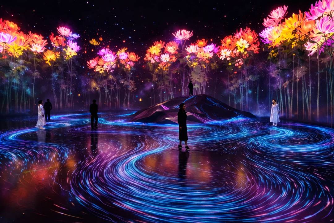 Charm of teamLab Borderless A Fusion of Art and Technology in One Space