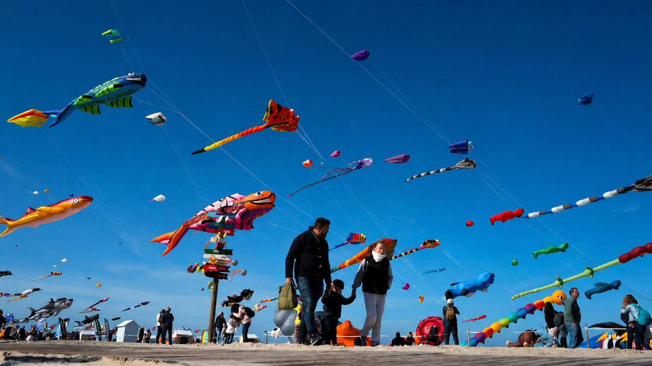 Unique Holiday in France: Giant Kite Festival that Decorates the Lang