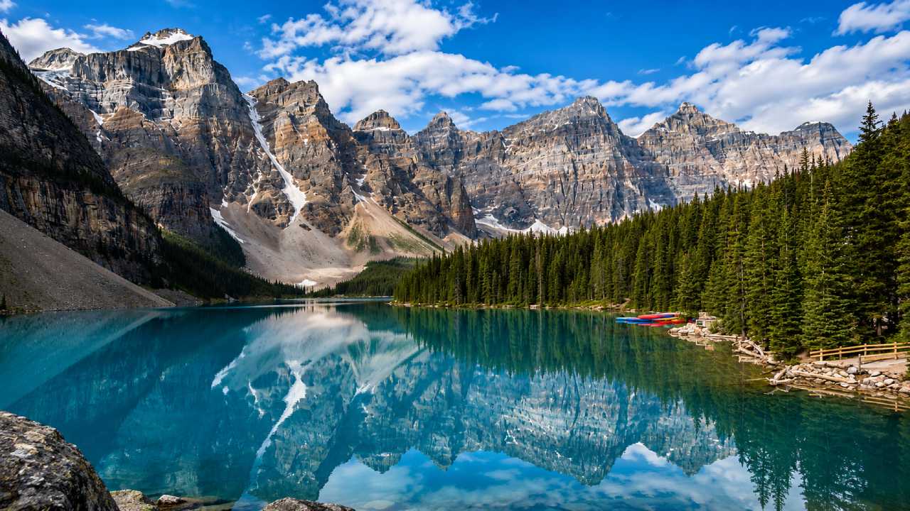 Canada's Moraine Lake, a Fantasy Blue Lake That Looks Unreal