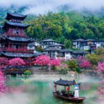 Gexian Village in China is a popular tourist destination, with its Xianxia-like atmosphere