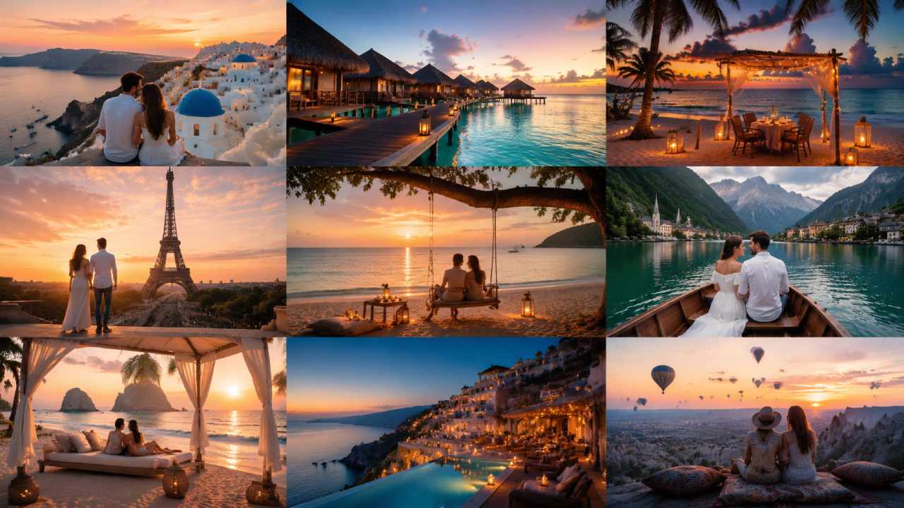 Top 10 Romantic Getaways for Unforgettable Honeymoons