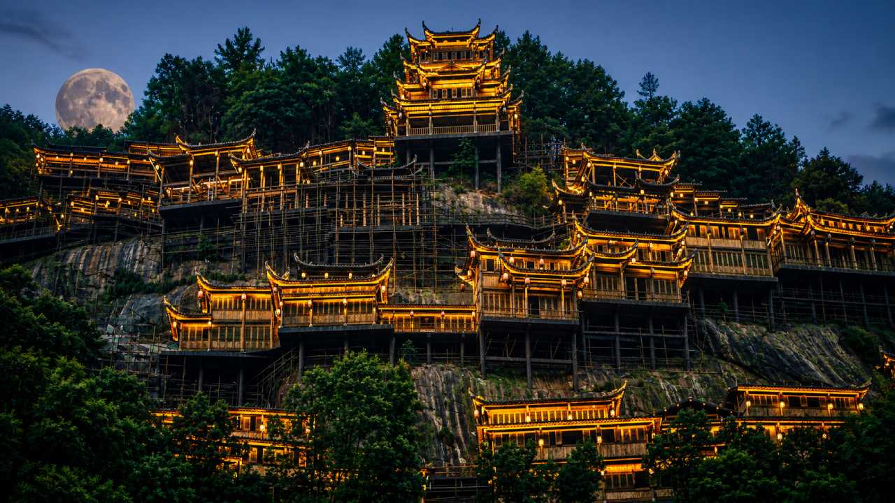 Wangxian Valley, China: This clifftop village makes you feel like you've entered a fantasy world