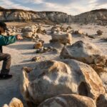 Bisti De-Na-Zin Wilderness, a Tourist Destination Resembling the Surface of Mars