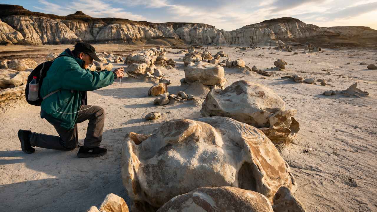 Bisti De-Na-Zin Wilderness, a Tourist Destination Resembling the Surface of Mars