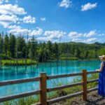 Japan's Blue Pond Captivates Tourists with Its Unreal-Looking Blue Water