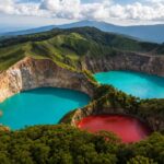 This Indonesian Crater Lake Changes Colors Throughout the Year