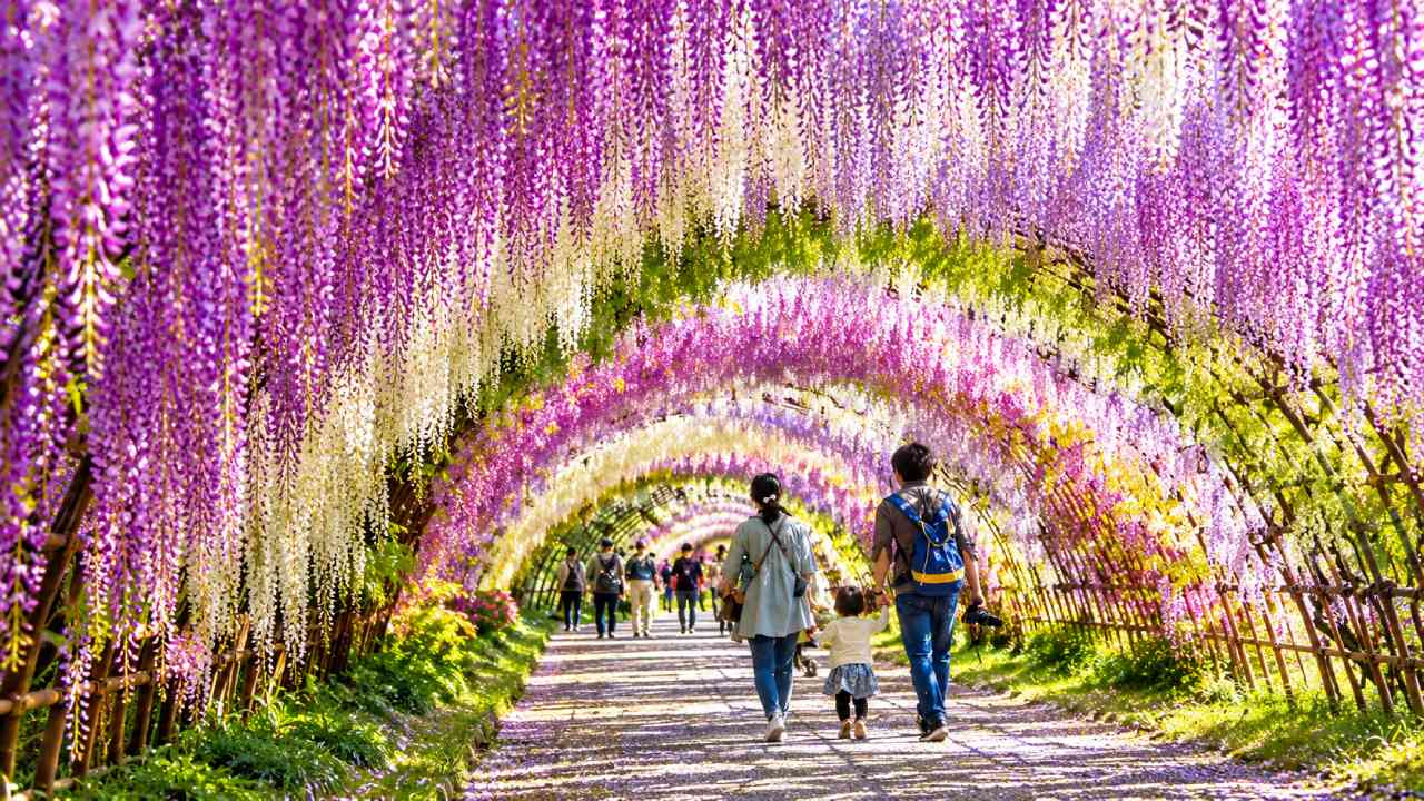 Kawachi Wisteria Garden Feels Like a Dreamy Purple Wonderland